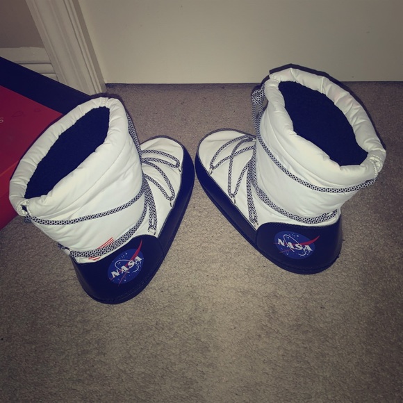 nasa moon boot slippers